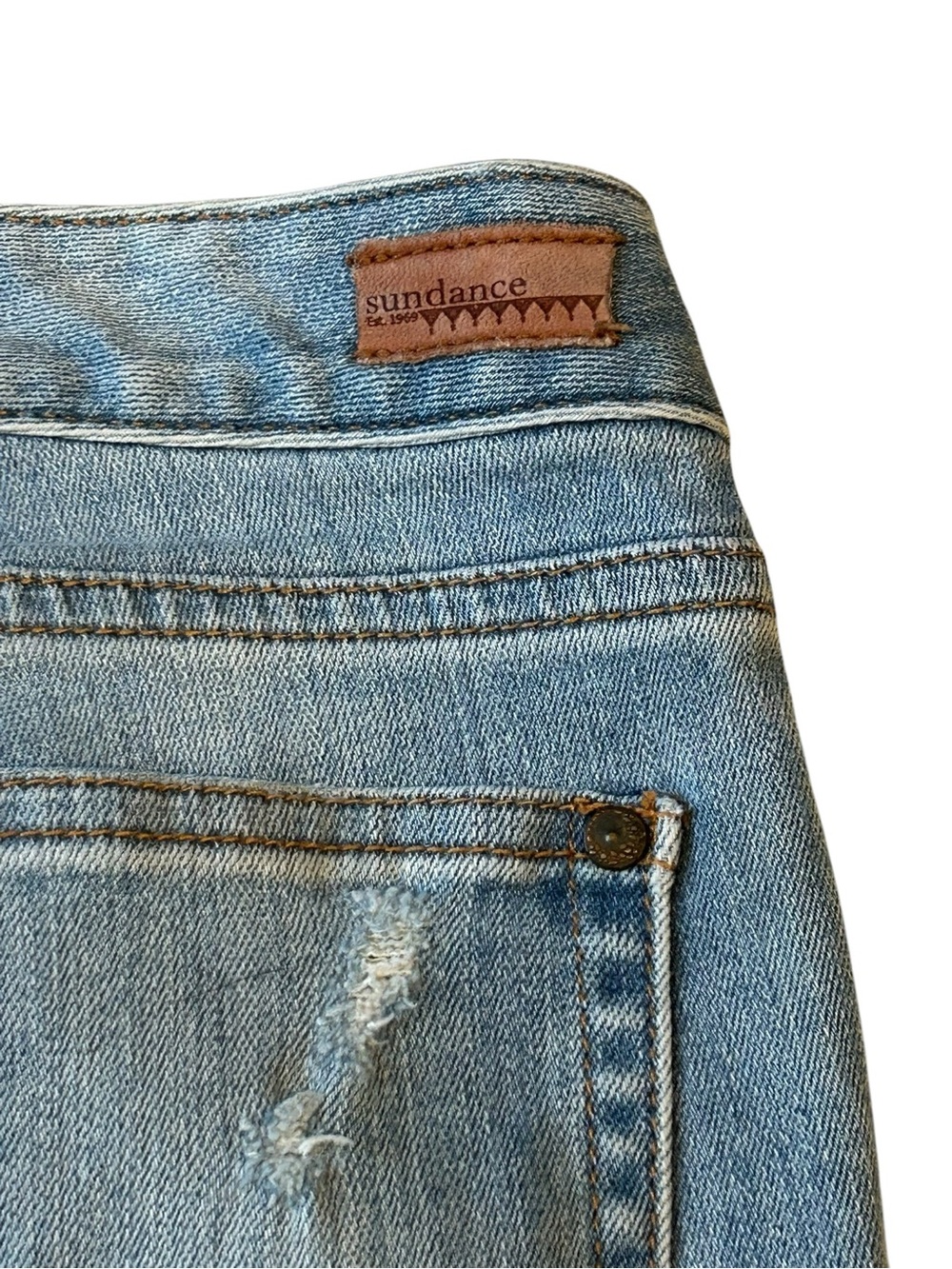 Sundance Magnolia Lace Embellished Jeans Size 28 - Picture 14 of 15